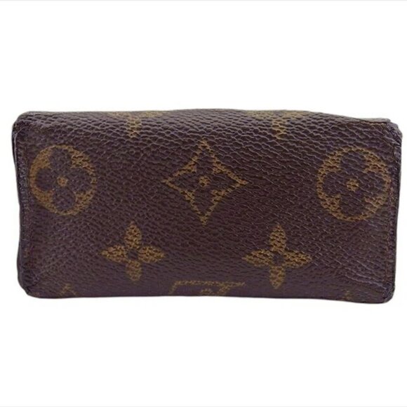 LOUIS VUITTON Key Case Monogram PVC × Leather-Authentic USED - Picture 3 of 9